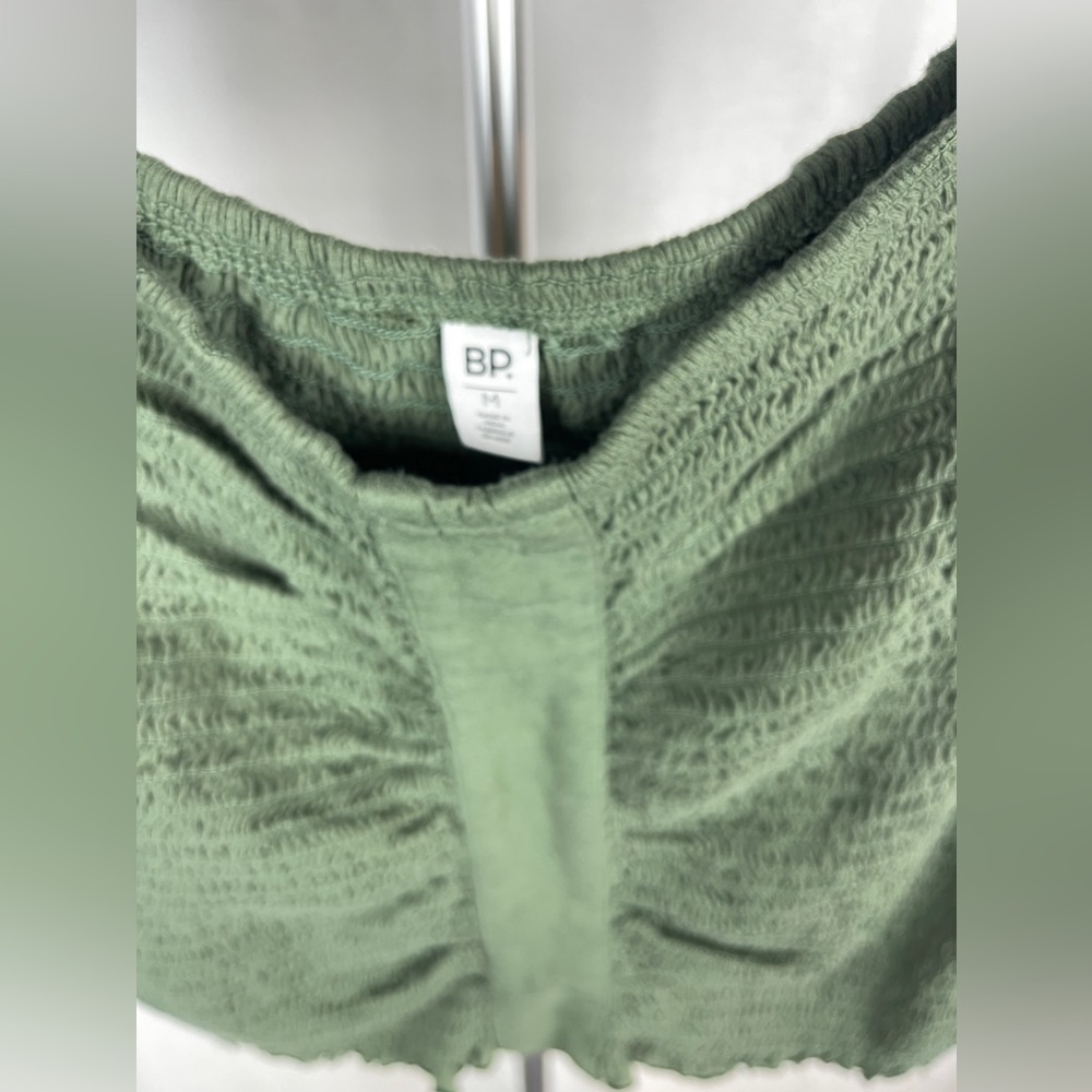 Bp. Green Smocked Off-the-Shoulder Top Size Medium (8-10) NWT - Picture 4 of 11